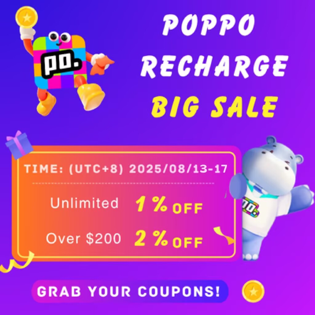 PoppoRecharge platform discount event