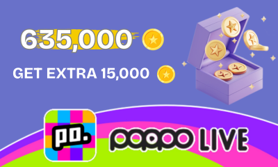 Poppo Live 635,000+15,000 Coins