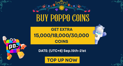 Buy Poppo Coins Online – Limited-Time Bonus Up to 30,000 Coins
