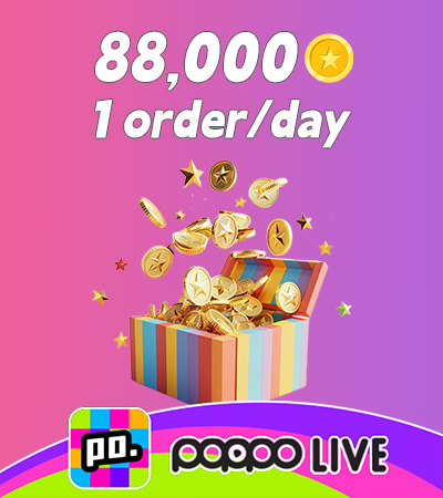 Poppo Live (ID Direct) 88,000 Coins (1 order/day)
