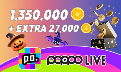 Poppo Live (ID Direct) 1,350,000+27,000 Coins