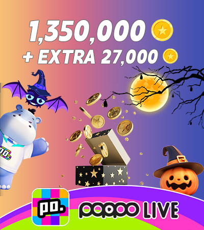 Poppo Live (ID Direct) 1,350,000+27,000 Coins