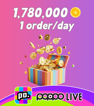 Poppo Live (ID Direct) 1,780,000 Coins