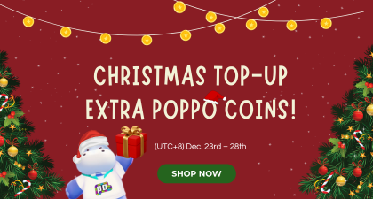 Recharge your Poppo coins this Christmas!