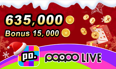 Poppo Live 635,000+15,000 Coins
