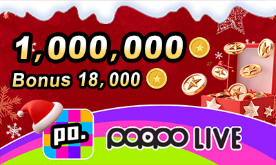 Poppo Live 1,000,000+18,000 Coins