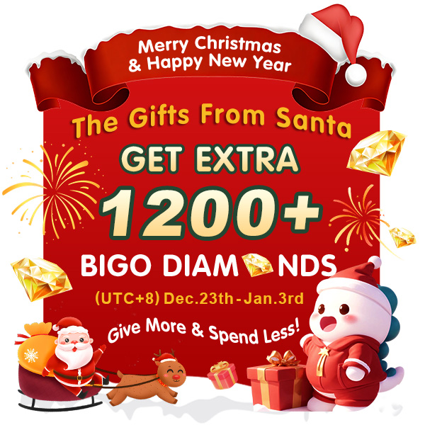 bigo圣诞新年促销英语