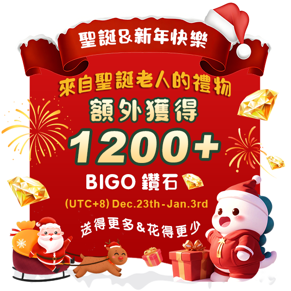 bigo圣诞新年促销繁体