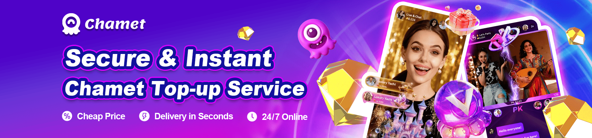 Chamet Diamond Recharge – Trusted Platform for Fast & Secure Top-Ups
