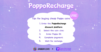 Top Up Poppo Live Coins Easily on PoppoRecharge