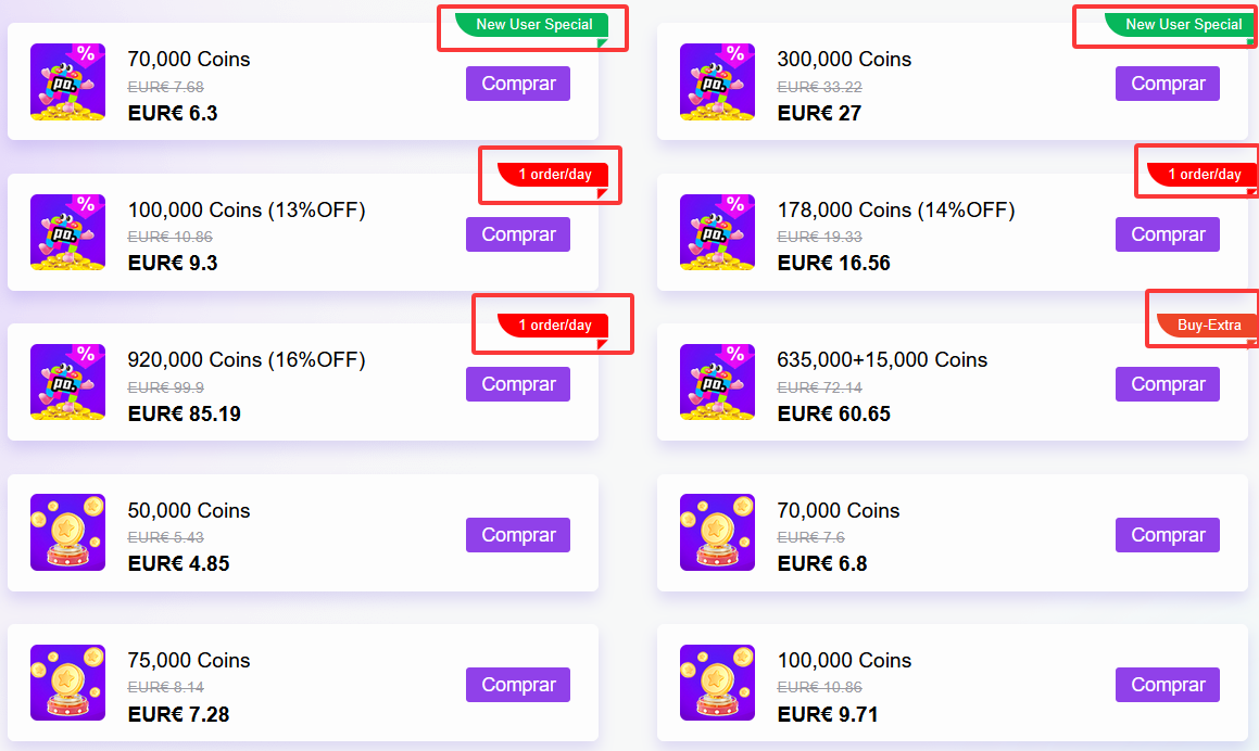 Descuento en recargas de Poppo