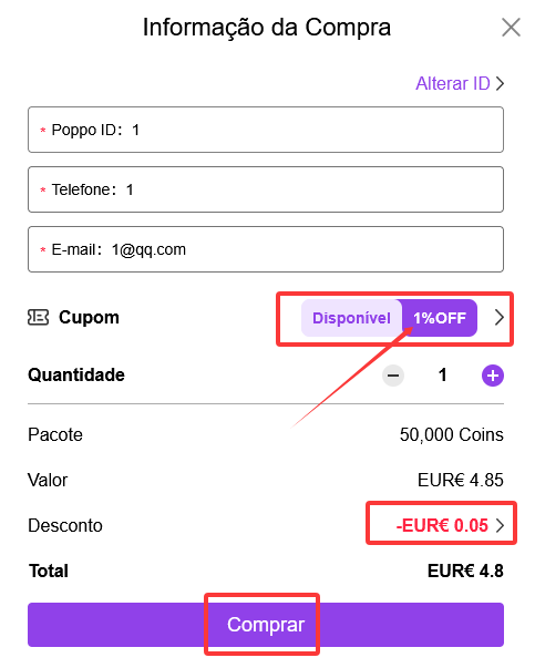 Como recarregar moedas do Poppo Live com preço mais baixo