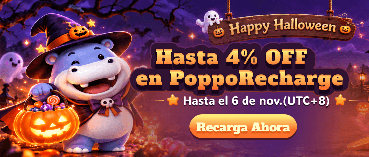 Ofertas de Halloween 2026 de PoppoRecharge