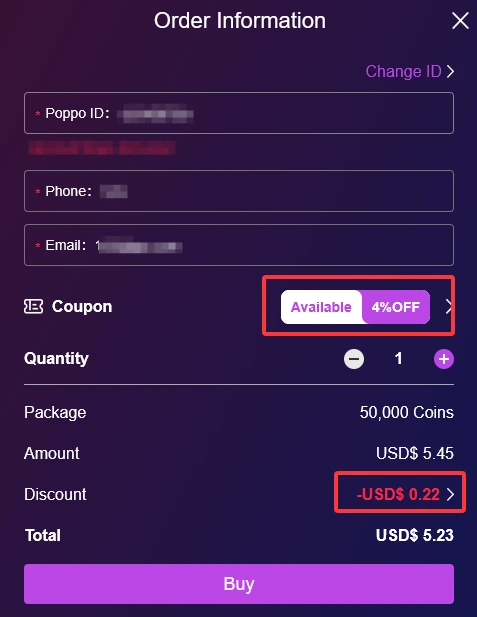 How to Use Poppo Coupons on Poppotopup?